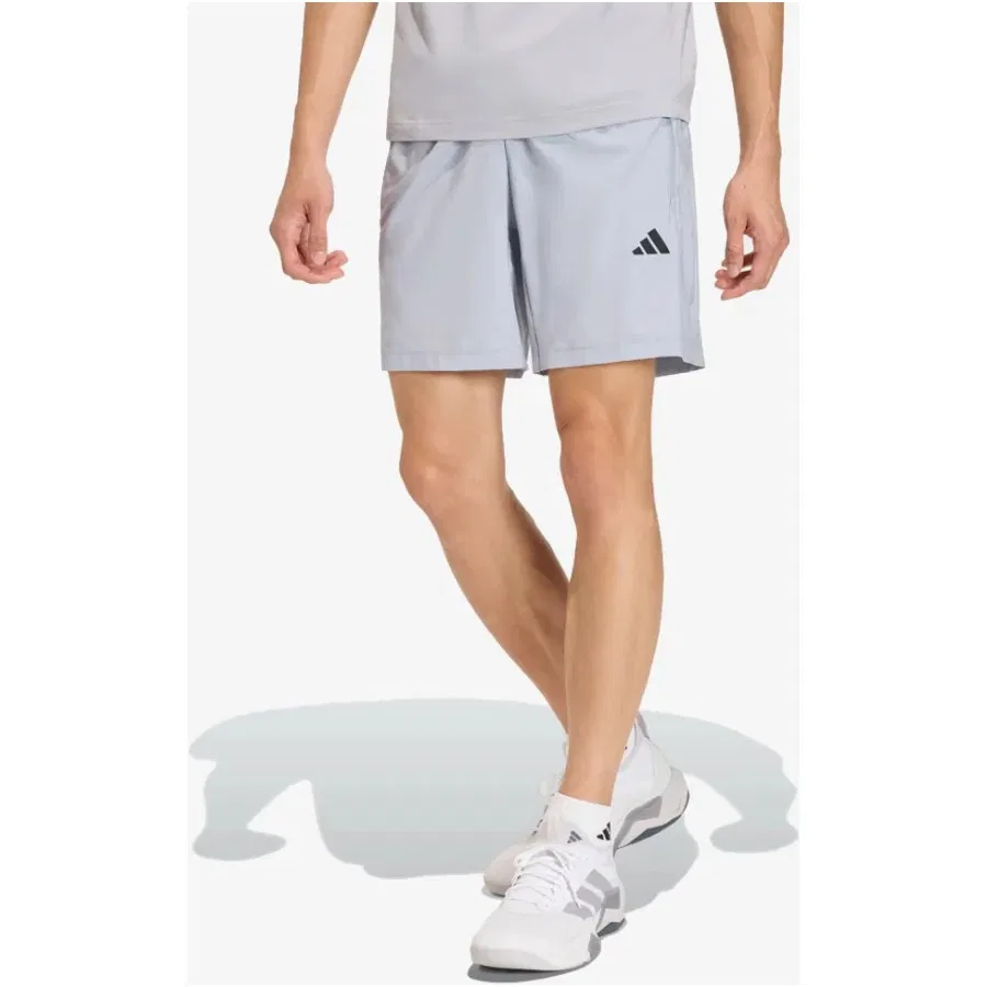 Шорты спортивные с эластичным поясом adidas Workout Essentials Base, Серый — фото 2