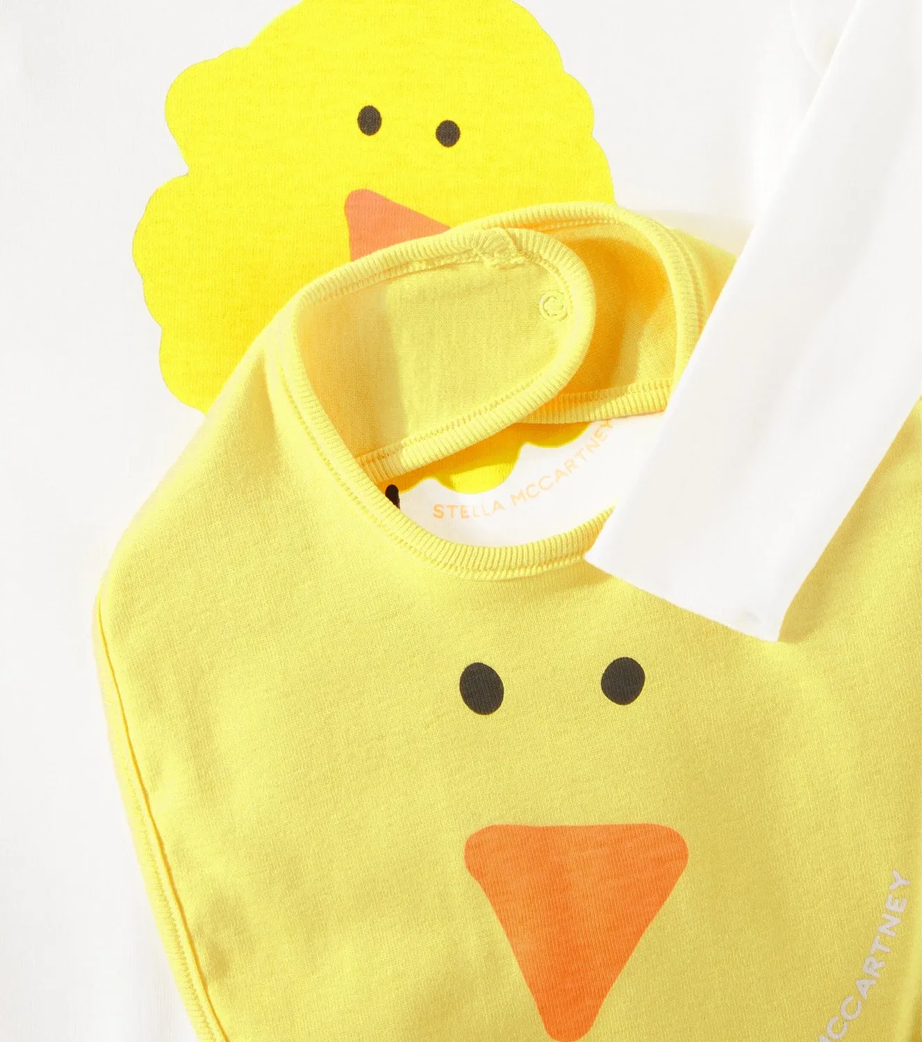 Комбинезон хлопковый комплект из 2 предметов Stella Mccartney Kids, белый — фото 3