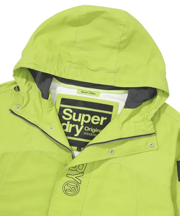 Ветровка Superdry Signature Windbreaker, лайм — фото 4
