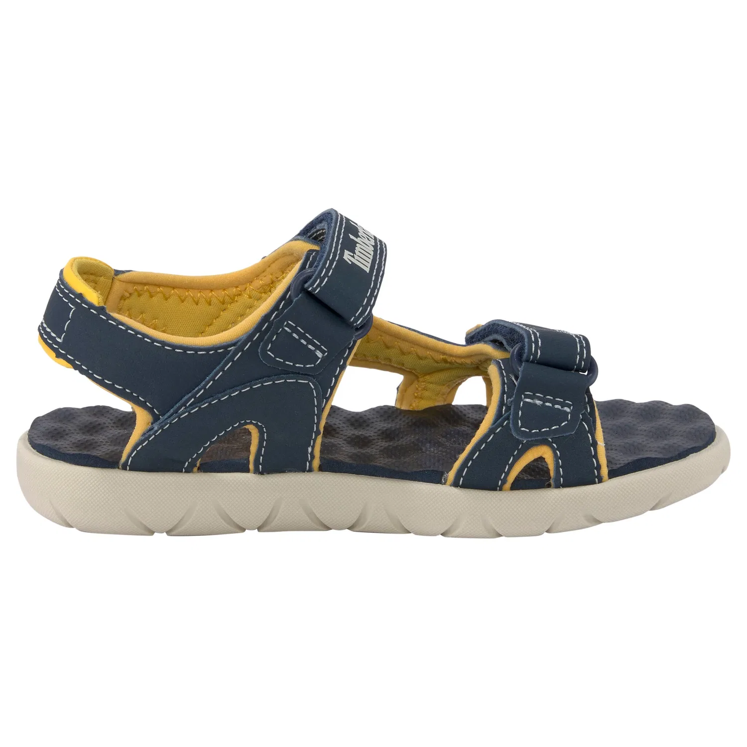 Детские сандалии с открытым носком Timberland, Navy/Yellow — фото 3