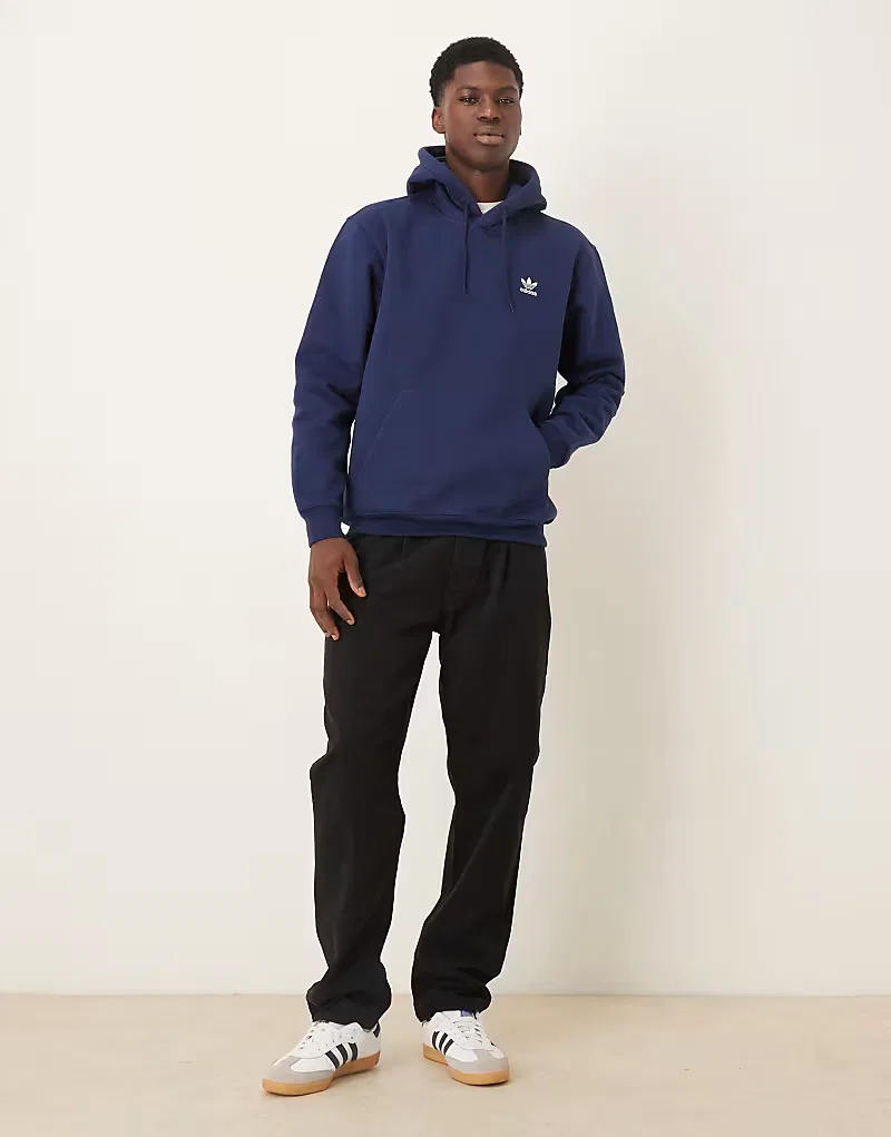 Толстовка Adidas Originals Essential свободного кроя, темно-синий — фото 2