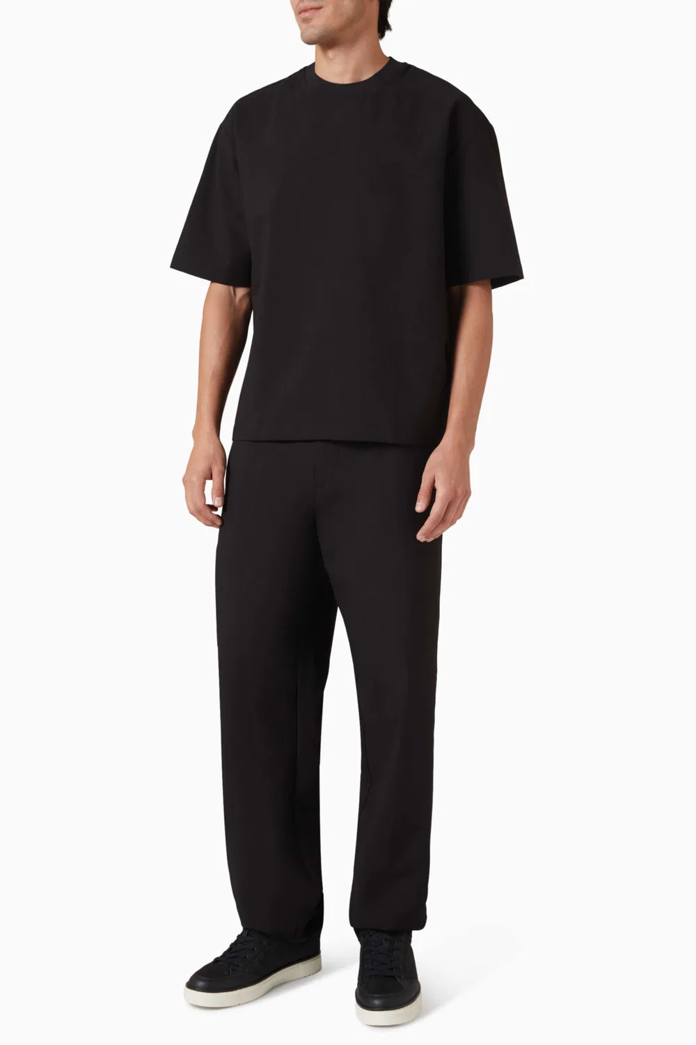 Футболка свободного кроя Boxy T-Shirt Emporio Armani, черный — фото 2