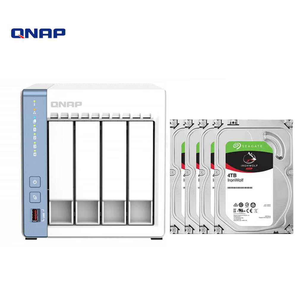 

Сетевое хранилище QNAP TS-462C с 4 отсеками с 4 дисками по 4Тб