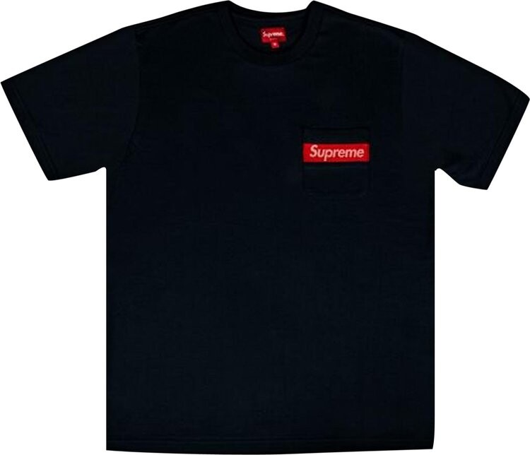 

Футболка Supreme Mesh Stripe Pocket Tee 'Navy', синий