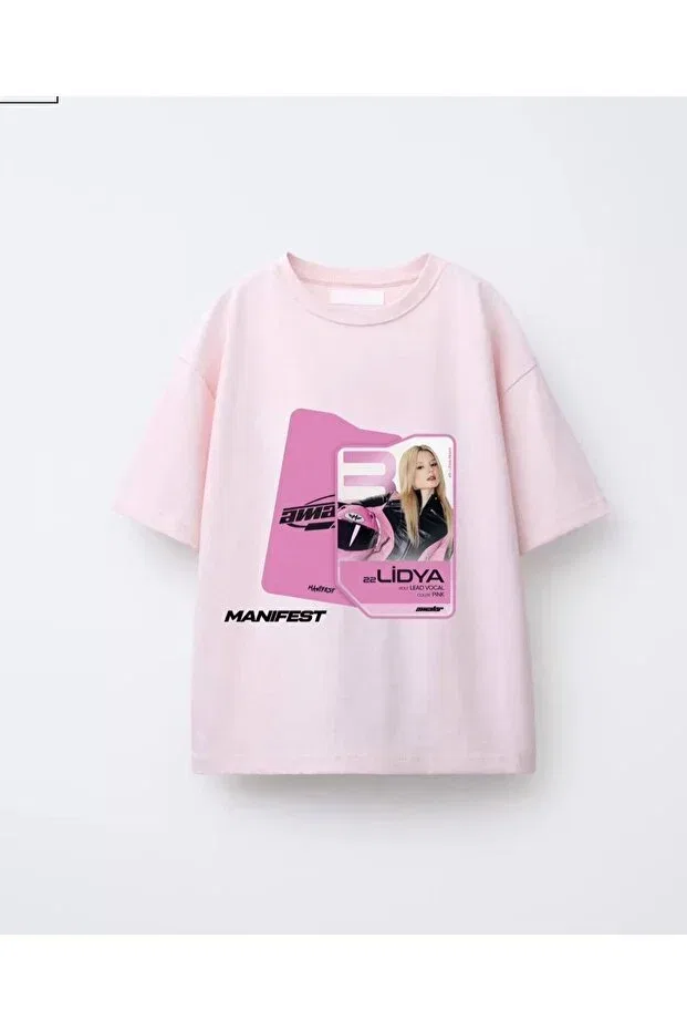 Детская футболка для девочек с принтом Manifest Lidya Girl's T-Shirt Seabubbles, Pink — фото 2