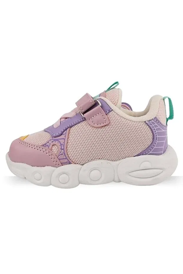 Детские спортивные туфли для девочек ортопедические Cool peter first step baby orthopedic kids sports shoes Kocamanlar, Powder — фото 4
