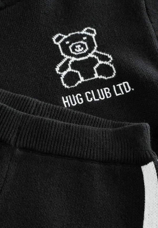 Спортивный костюм, 100% хлопок, Joggers set, Next White Bear, белый/черный — фото 2