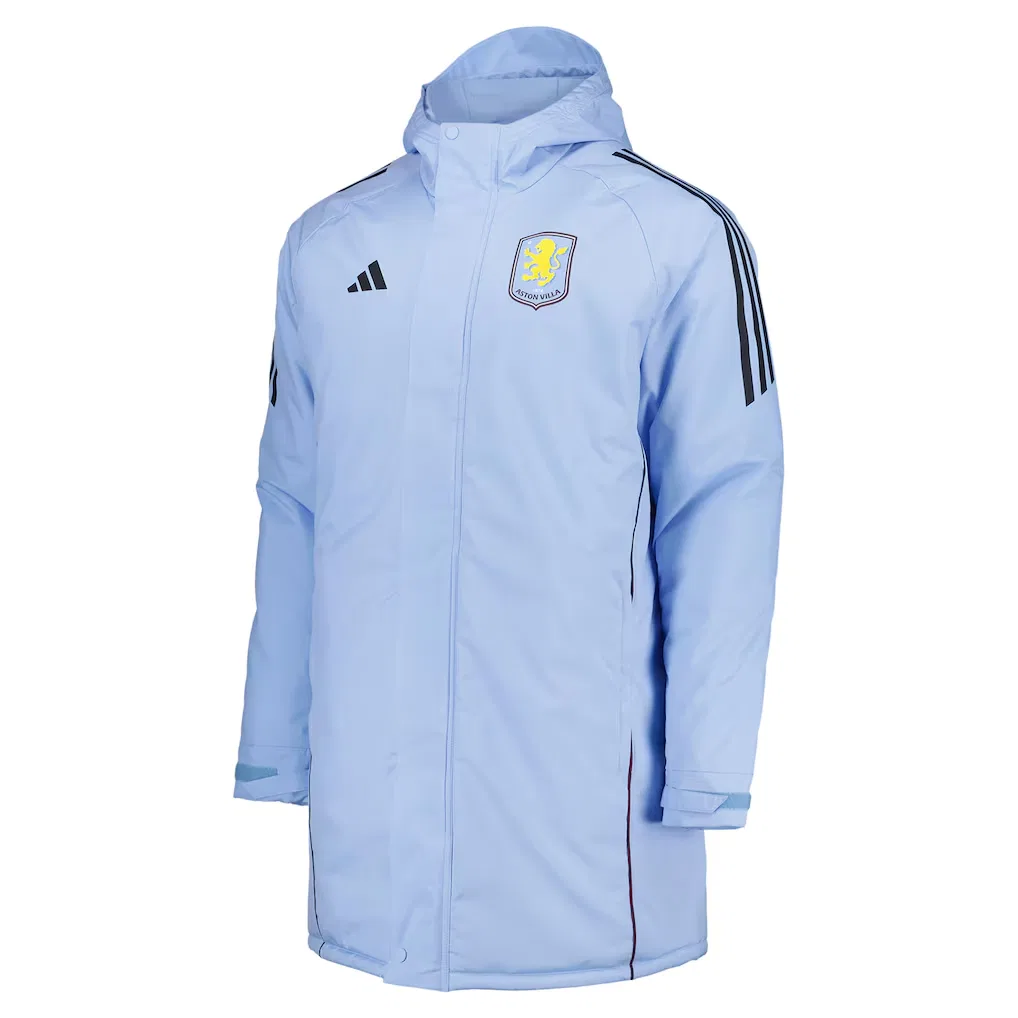 Мужское пальто-парка с капюшоном Aston Villa Adidas, Blue