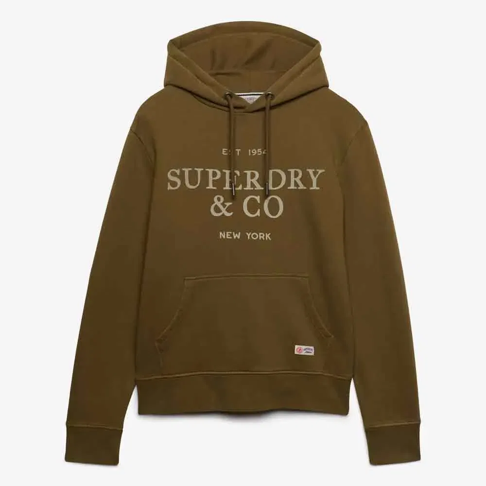 Мужское худи свободного кроя 1954 Company Superdry, Brown — фото 3