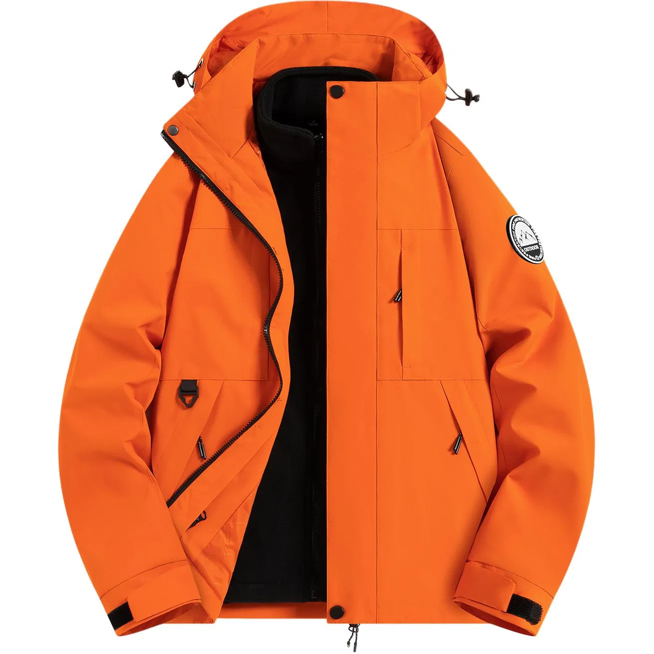 Детская ветровка с капюшоном, модель Unisex Hooded Detachable, JEEP SPIRIT, Hermes Orange