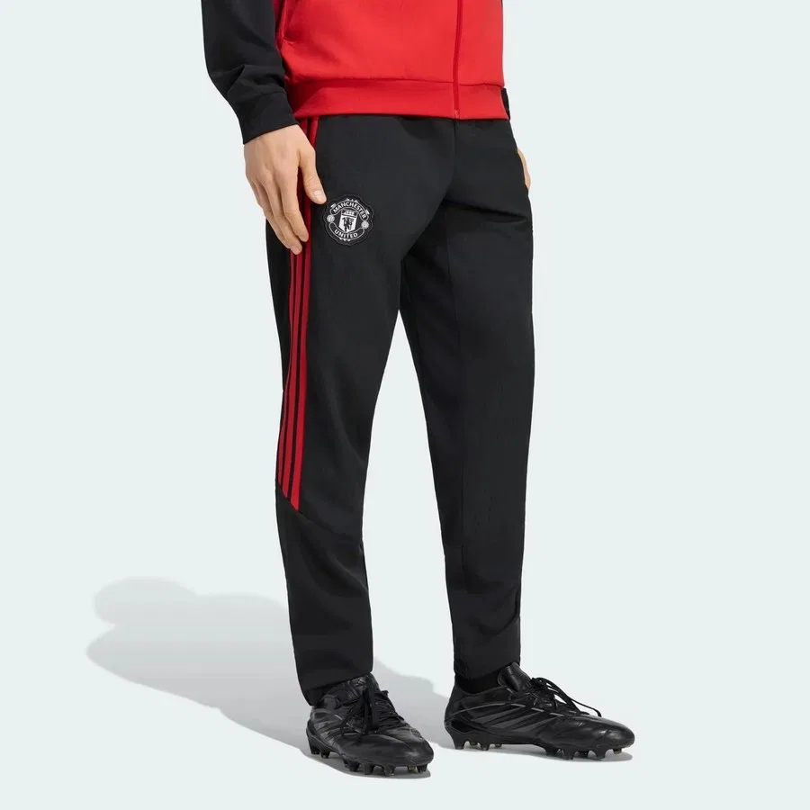 Спортивные брюки с завязкой Manchester United 26/27 Tiro Presentation adidas, Черный