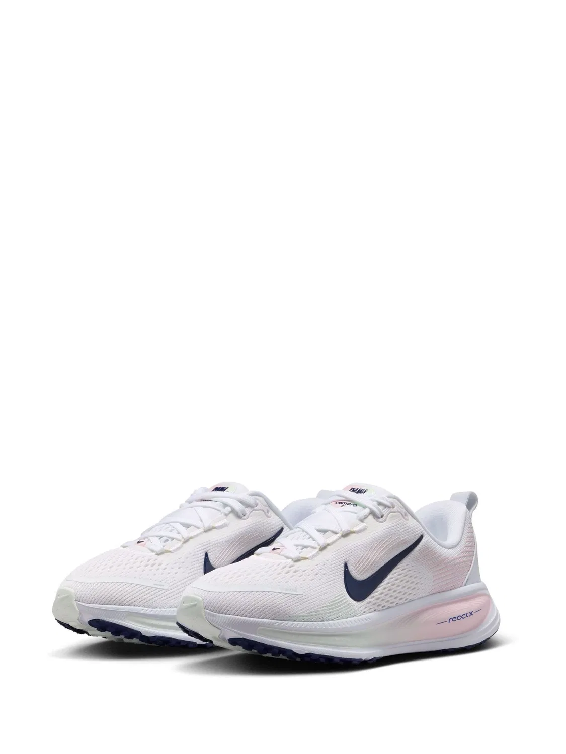 Кроссовки беговые Nike Vomero 18, белый/розовый — фото 2