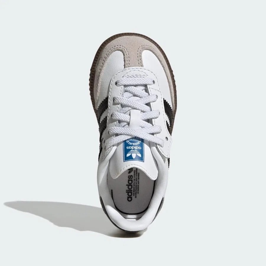 Кроссовки детские с эластичной шнуровкой Samba OG Comfort Closure adidas, Белый — фото 4
