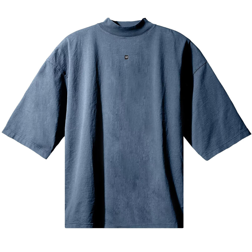 

Футболка Yeezy Gap Engineered by Balenciaga Logo 3/4 Sleeve, темно-синий
