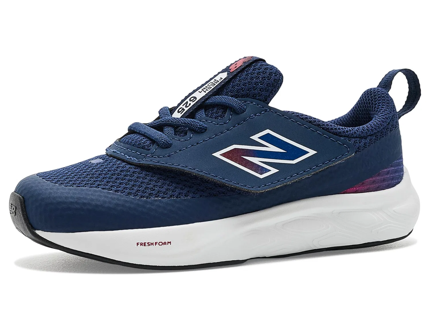 Кроссовки Fresh Foam 625 NEW-B Hook & Loop (для младенцев и малышей) New Balance Kids, NB Navy/Team Red — фото 2