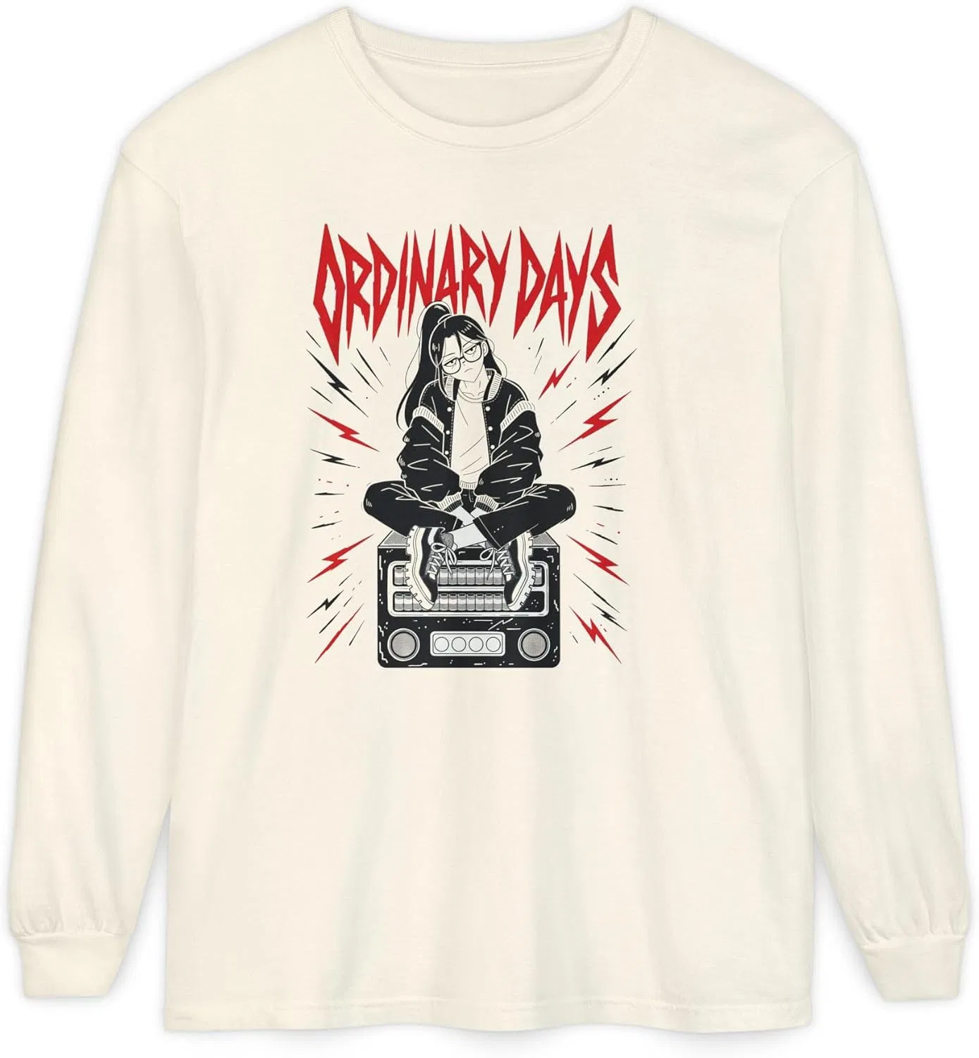 Женская футболка с аниме-графикой Ordinary Days, Ivory