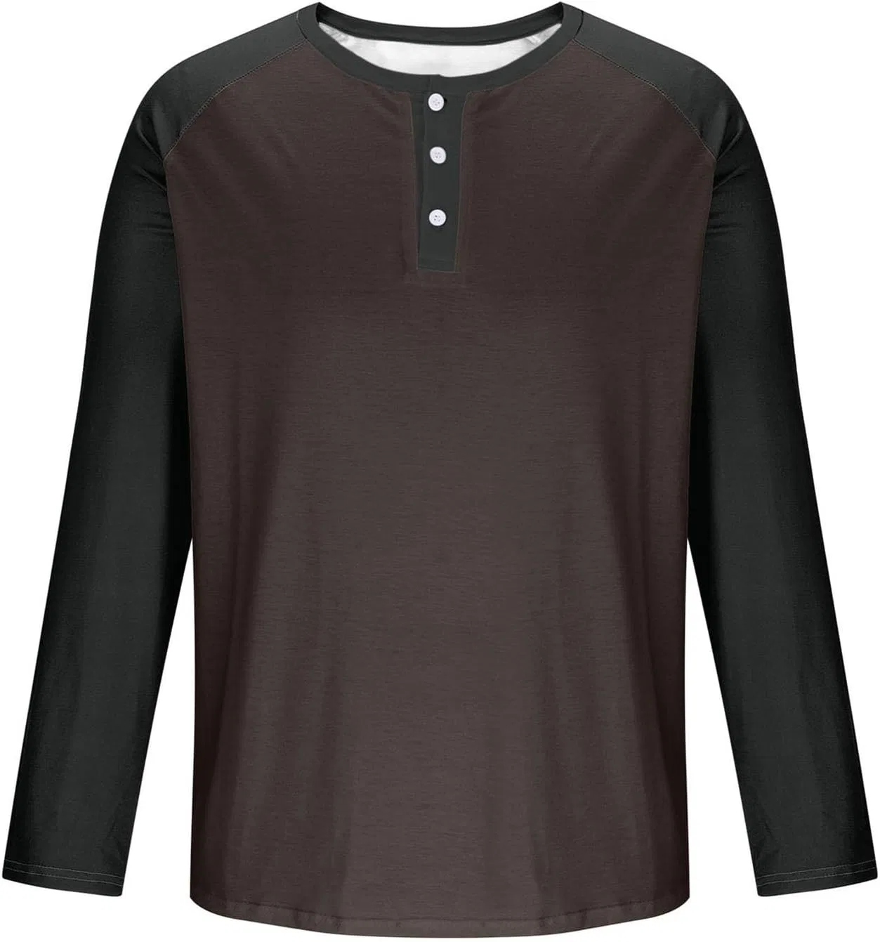 Мужская футболка с длинным рукавом Raglan Henley Athletic Tee, 1-hot Pink — фото 3