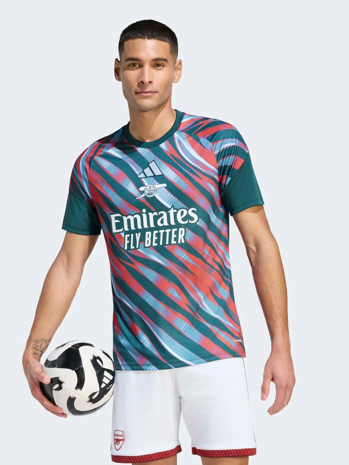 Предматчевая майка adidas Green Arsenal FC 26/27