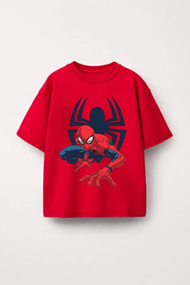 Детская футболка для мальчиков с принтом Spider Man spiderman C.C.L. Coccolin Kids Baby Clup, Red