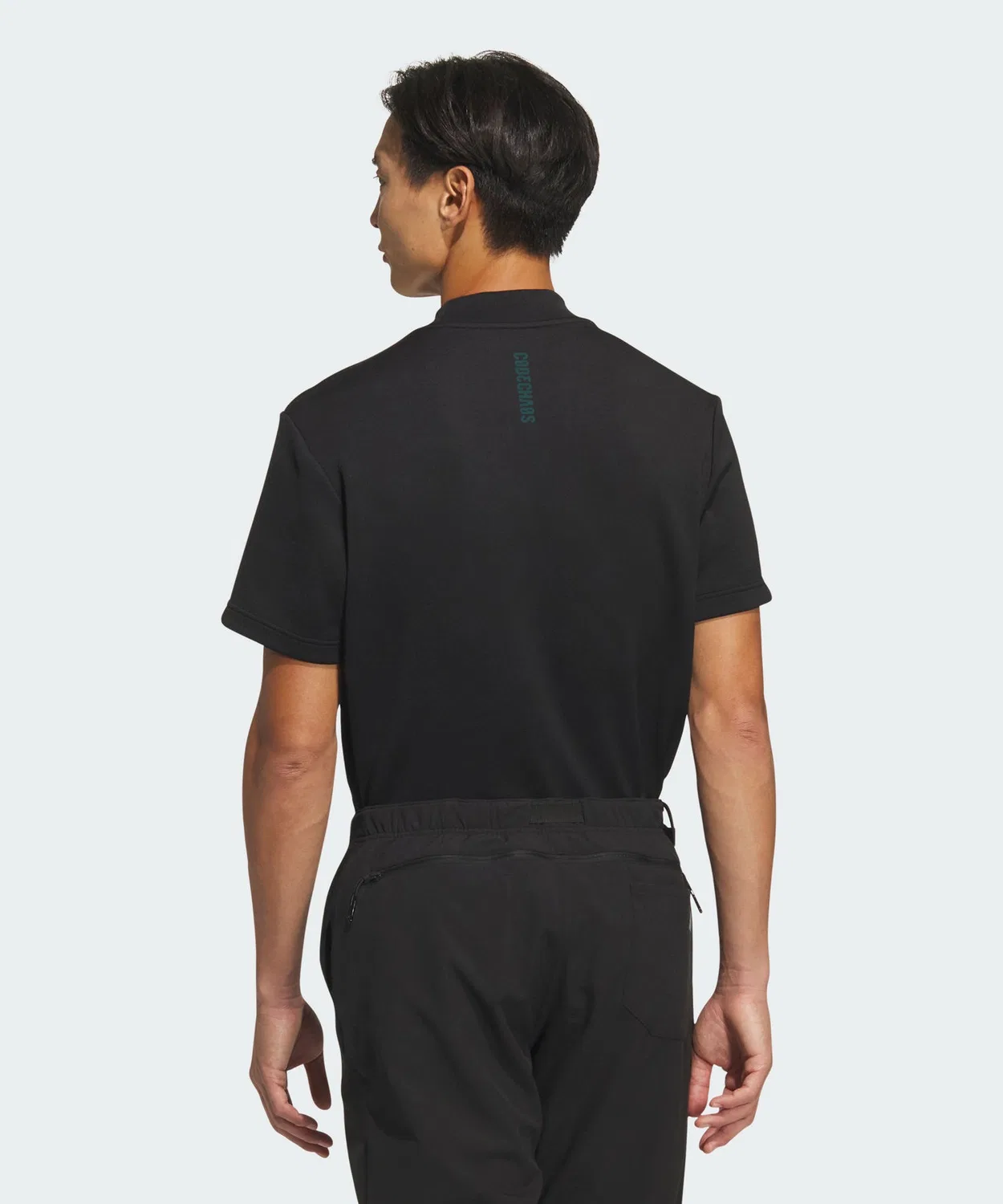 Мужская футболка-поло с коротким рукавом Adidas Golf, Black — фото 2
