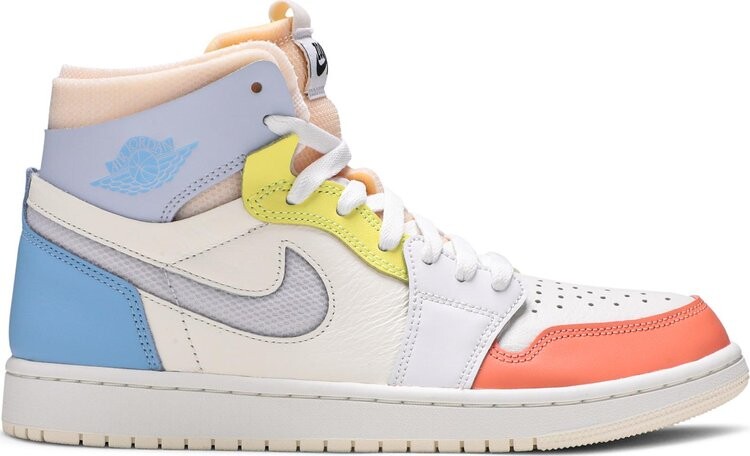 Кроссовки Nike Air Jordan 1 Zoom Air Comfort High 'To My First Coach', белый — фото 2