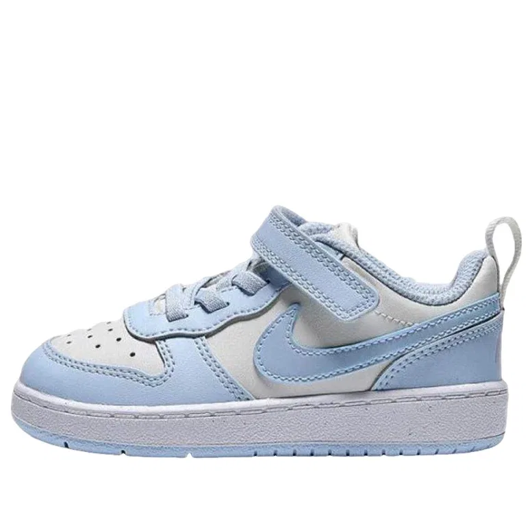 Детские кроссовки Court Borough Low Recraft 'Soft Pearl Hydrangeas White Celestine Blue' Nike, Soft Pearl/Hydrangeas/White/Celestine Blue