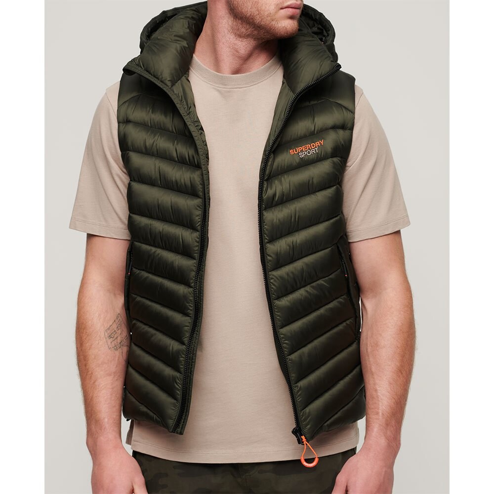 

Жилет Superdry Fuji Vest, зеленый