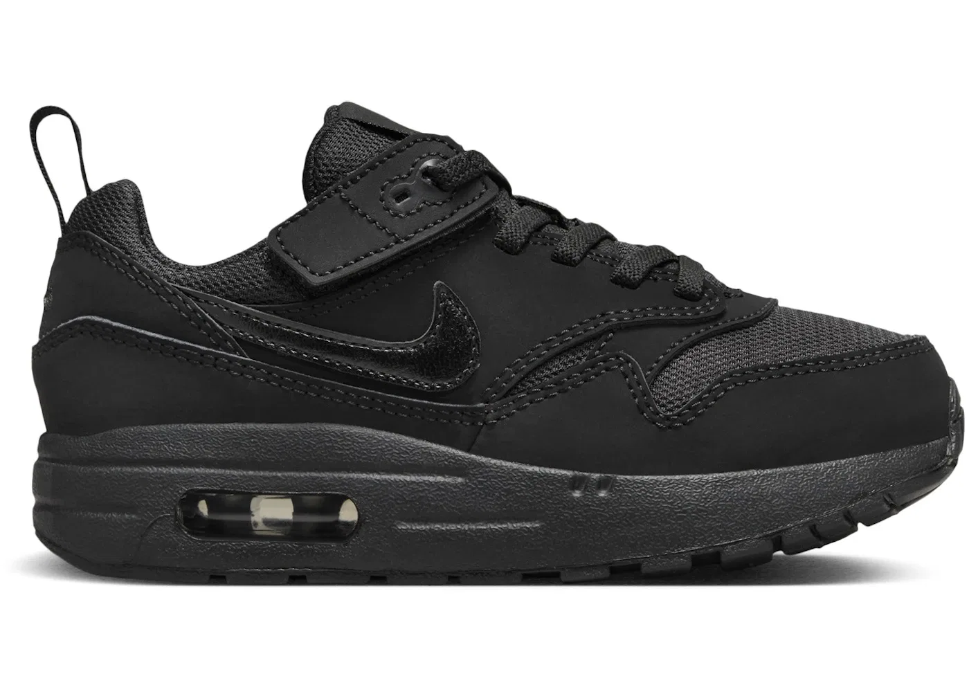 Детские кроссовки Lifestyle с технологией EasyOn Nike Air Max 1 EasyOn, Black/Black/Black
