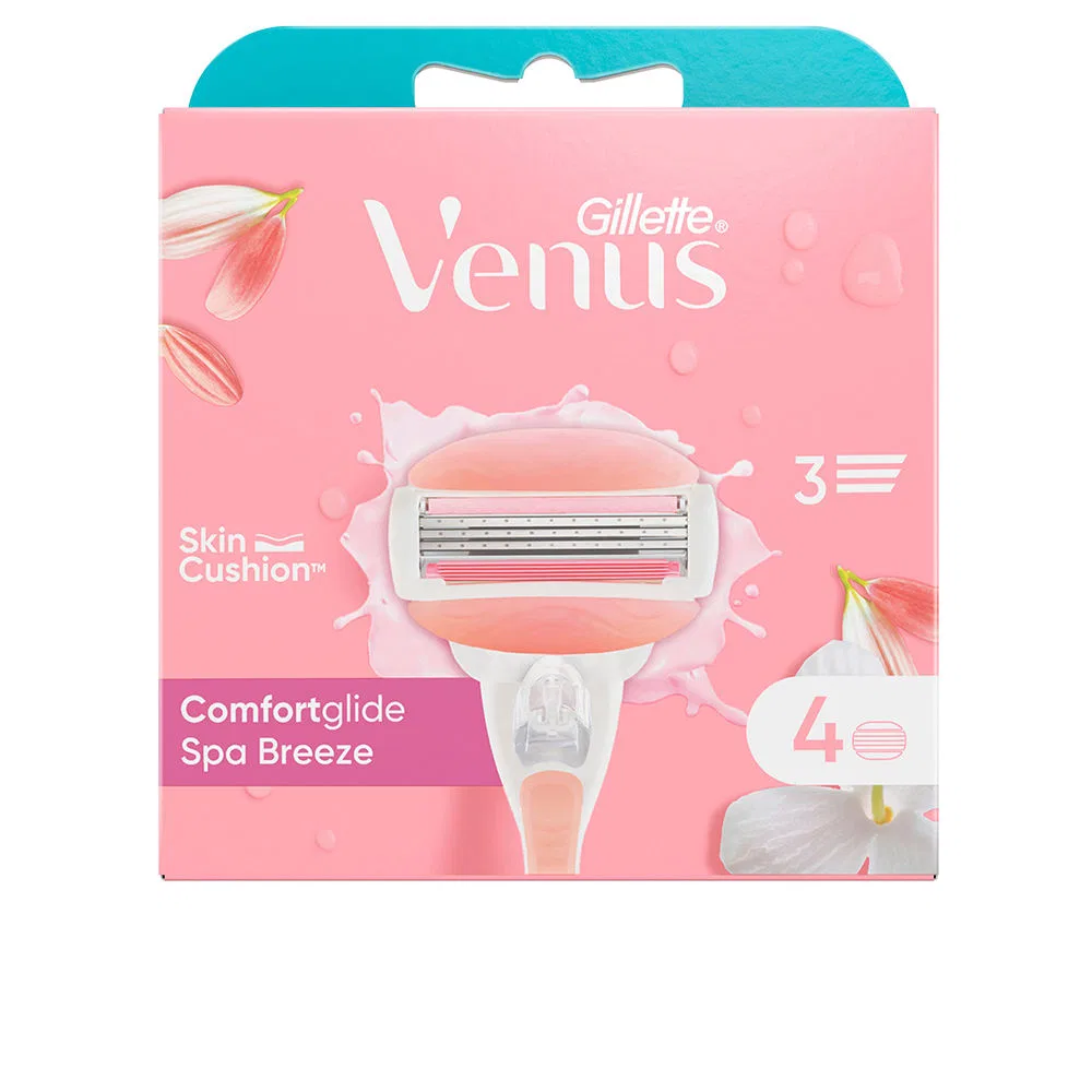 Сменные лезвия для женской бритвы Venus Comfortglide Spa, 4 шт Gillette