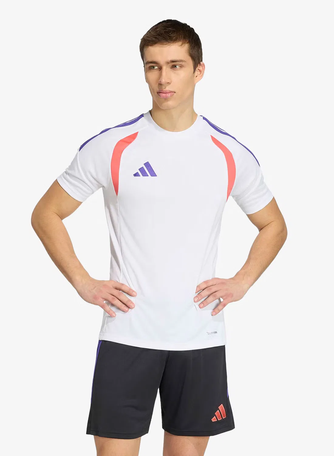 Футбольная футболка с контрастными вставками Tiro26 League Adidas, белый