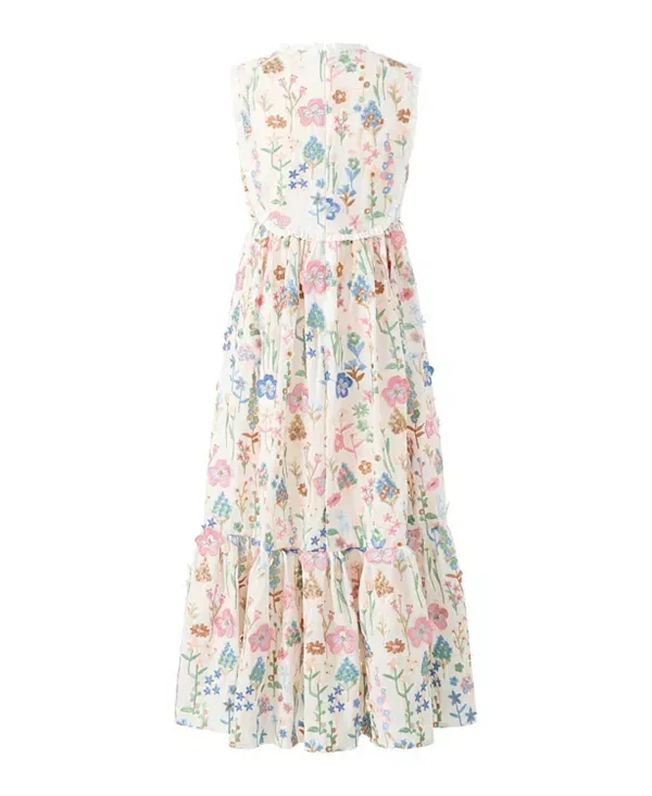 Детское платье для девочек с вышивкой Everly Embroidered Marlo Kids, Floral — фото 2