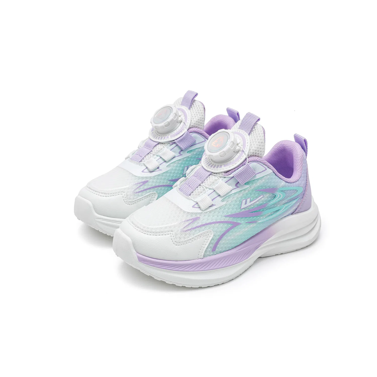 Детские кроссовки для ходьбы из сетки, дышащие, WARRIOR, Purple White — фото 3