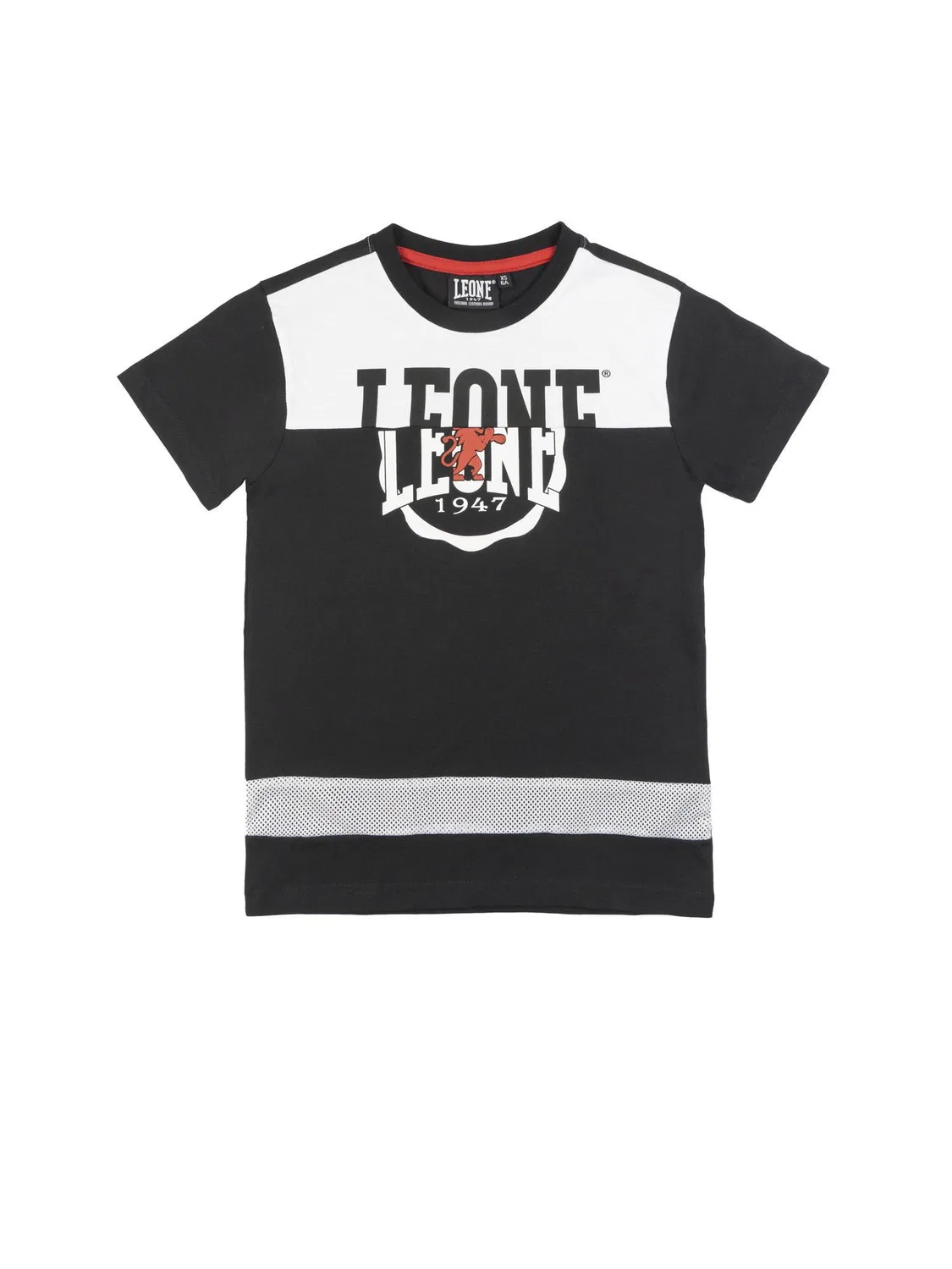 Детская футболка с коротким рукавом Mesh Leone 1947 Apparel, Schwarz Mondgrau