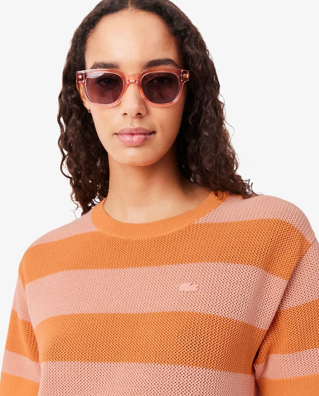 Платье-рубашка Lacoste Оранжевый — фото 3