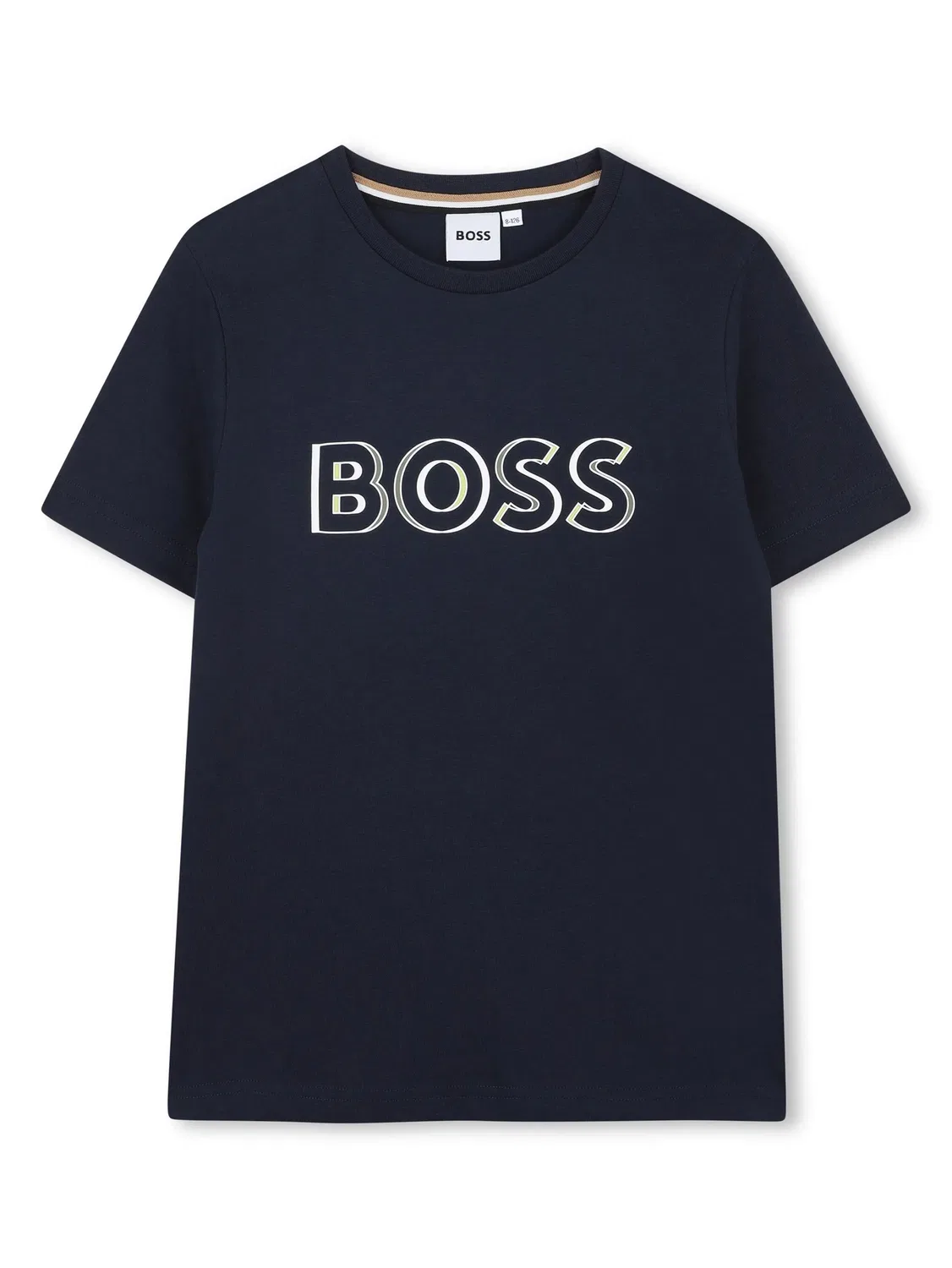 Футболка с коротким рукавом BOSS, темно-синий