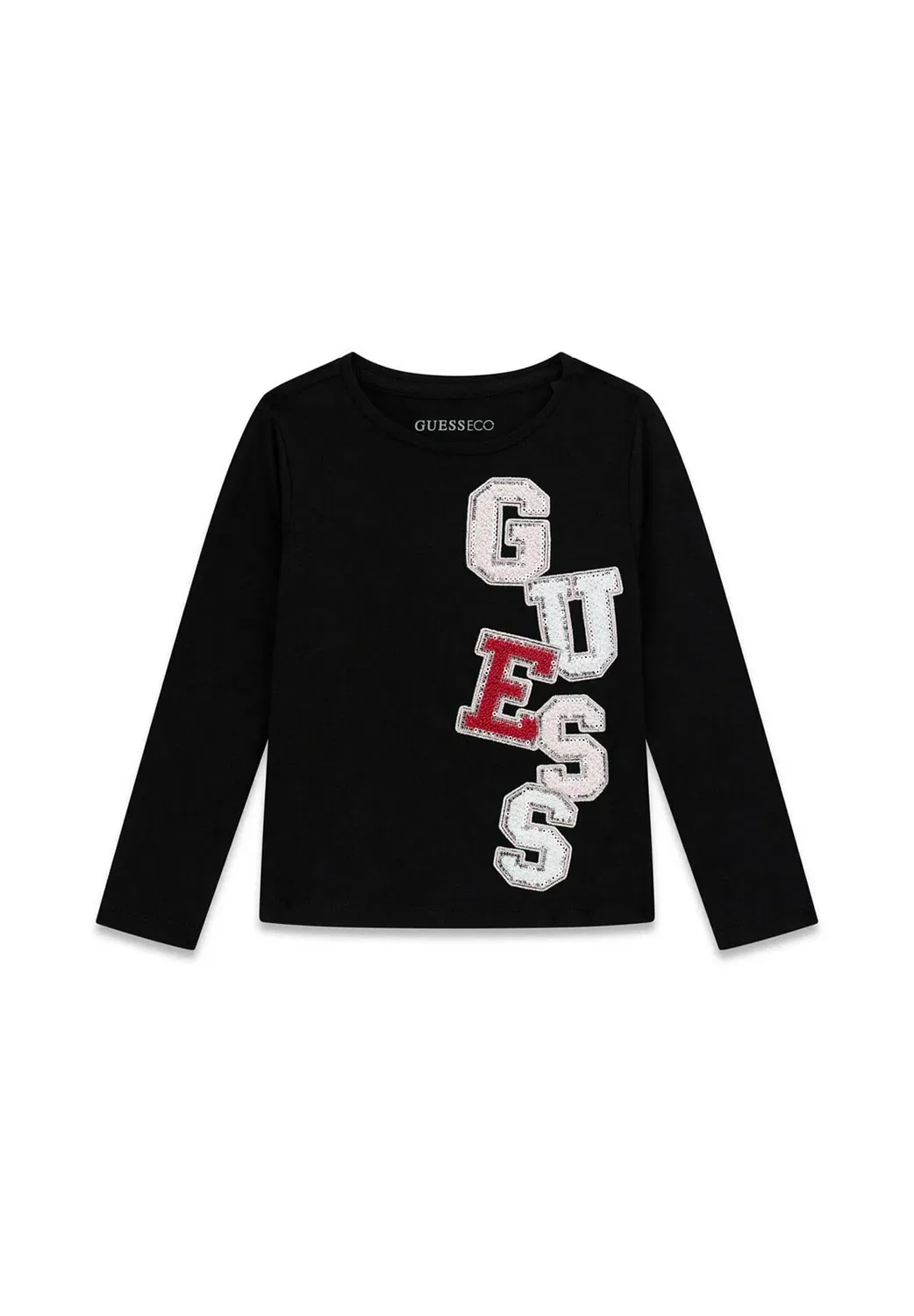 Футболка bambina k6yi12k3677 - топ с длинными рукавами Guess, Nero