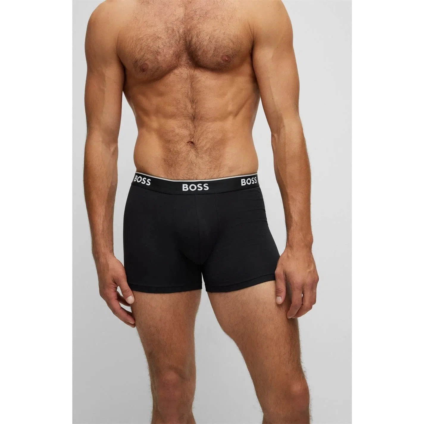 Мужские боксеры с принтом Power Boxer Shorts BOSS, Open Grey61 — фото 3