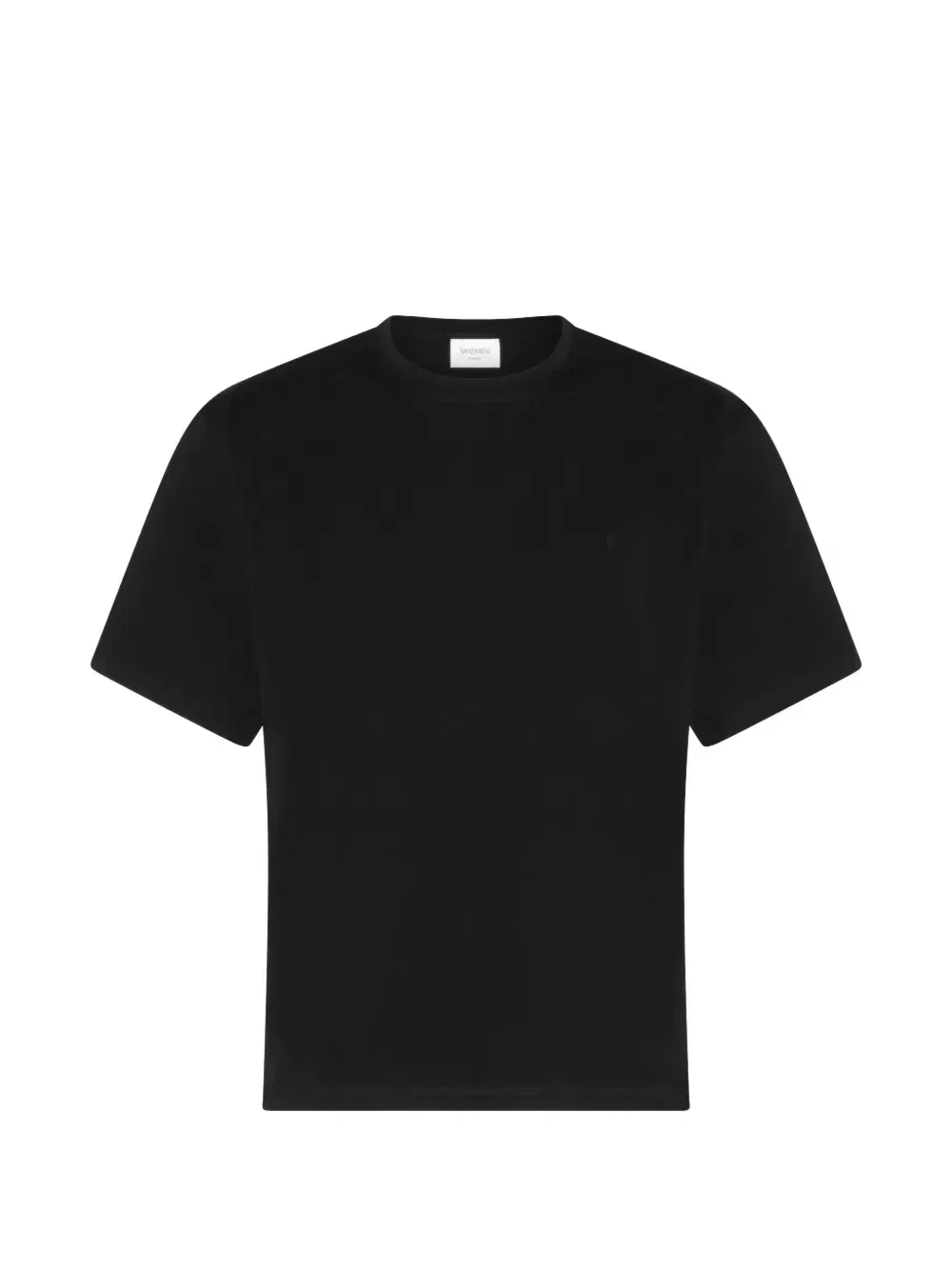 Футболка с вышивкой Cassandre SAINT LAURENT, черный