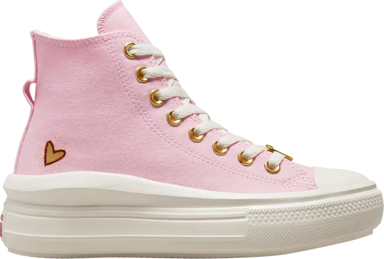 Кроссовки Converse Wmns Chuck Taylor All Star Move Platform High Valentines Day 2023, розовый