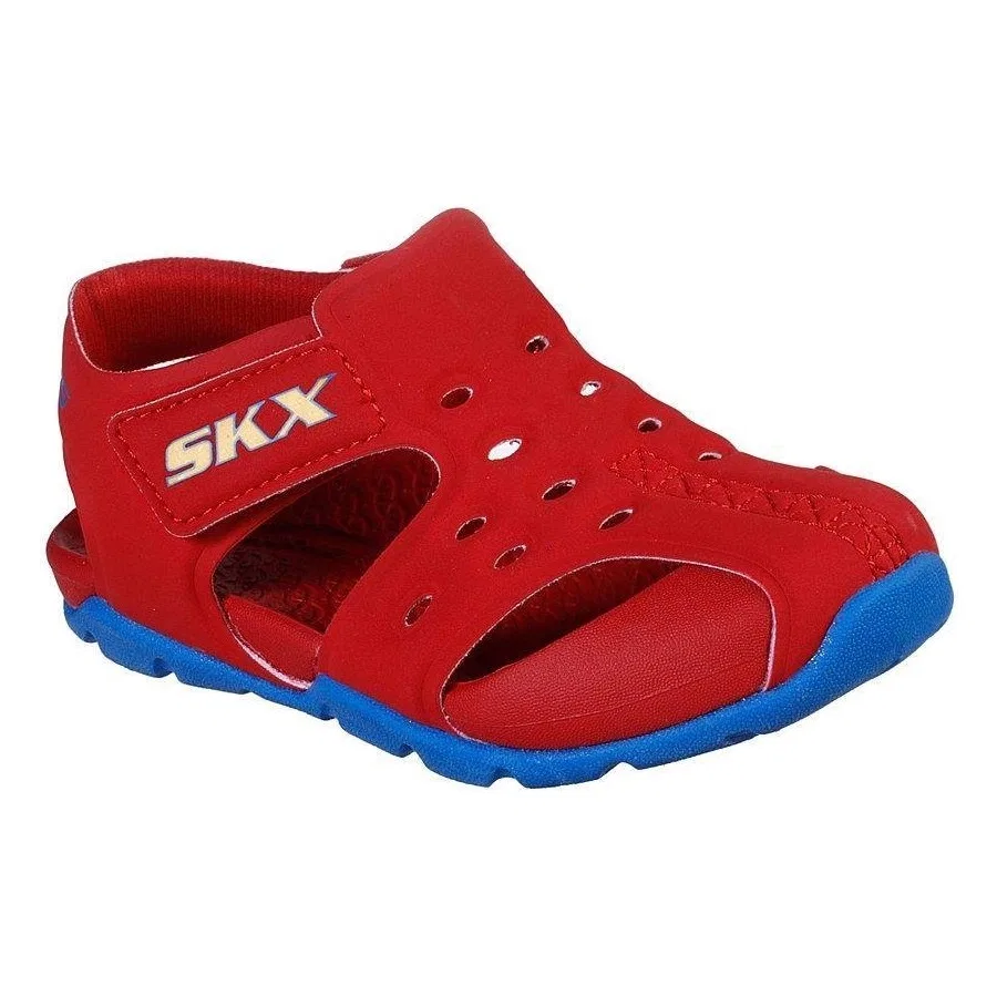 Сандалии мальчиковые с гибкой подошвой Skechers Side Wave, Красный