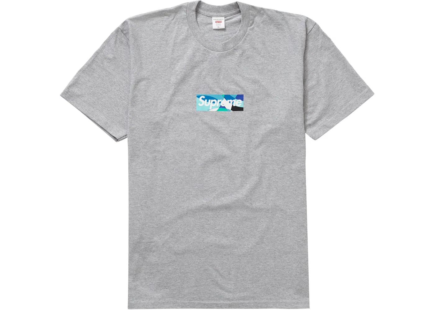 Мужская футболка с принтом Supreme Emilio Pucci, Heather Grey/Blue