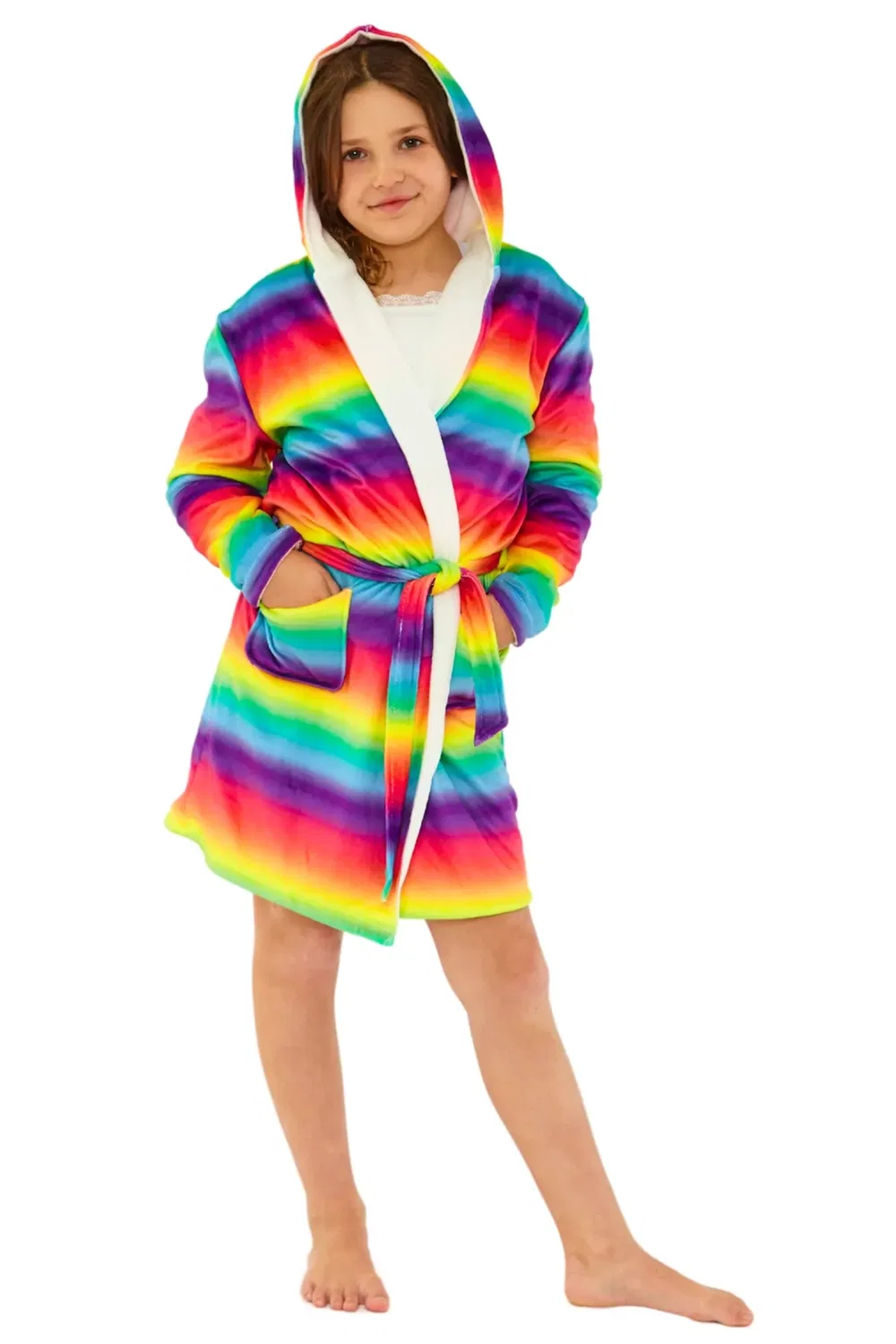 Детский халат из флиса Rainbow Ombre Cozy N Dozy, Multi — фото 2