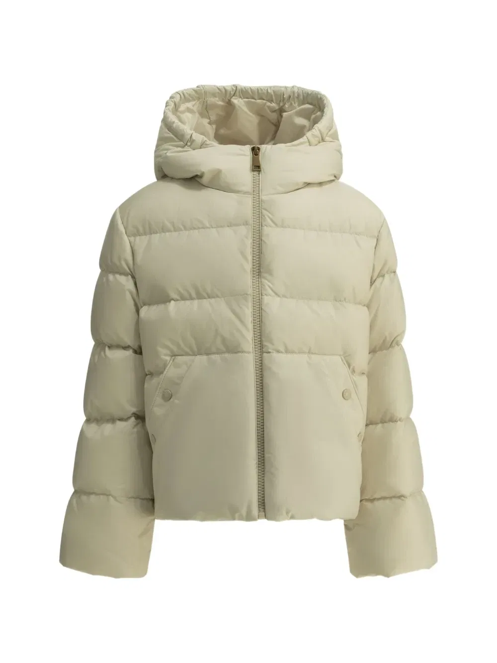Стеганая куртка Xhante с капюшоном Moncler Enfant, бежевый