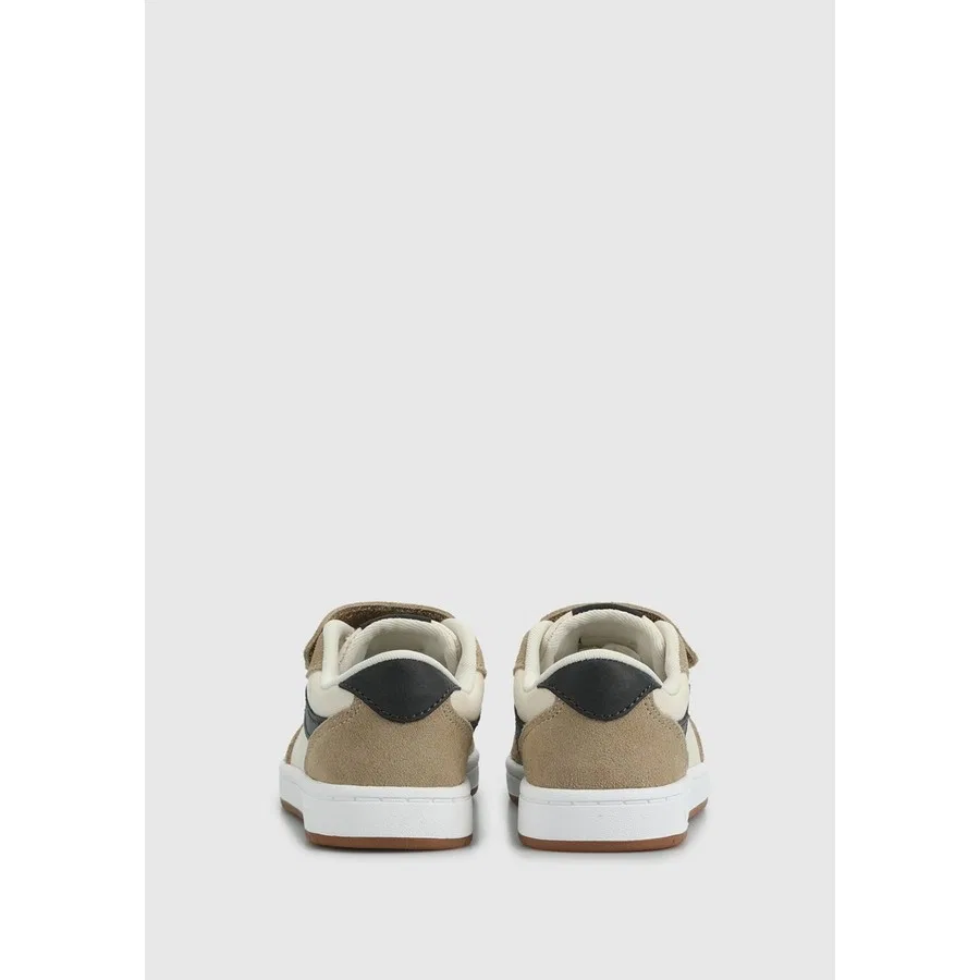 Кроссовки детские с закрытым носком Vans Ryland LS V, Бежевый — фото 4
