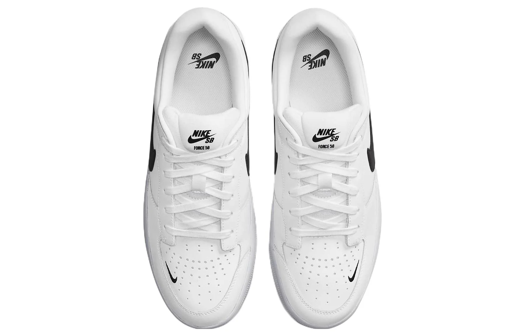 Кроссовки Nike SB Force 58 Premium, белый/черный — фото 4