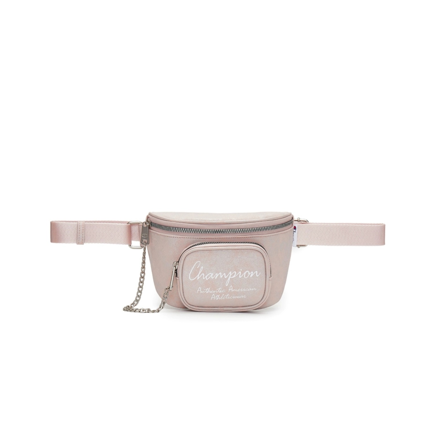 

Champion Синтетическая поясная сумка унисекс малая бело-розовая, Pink