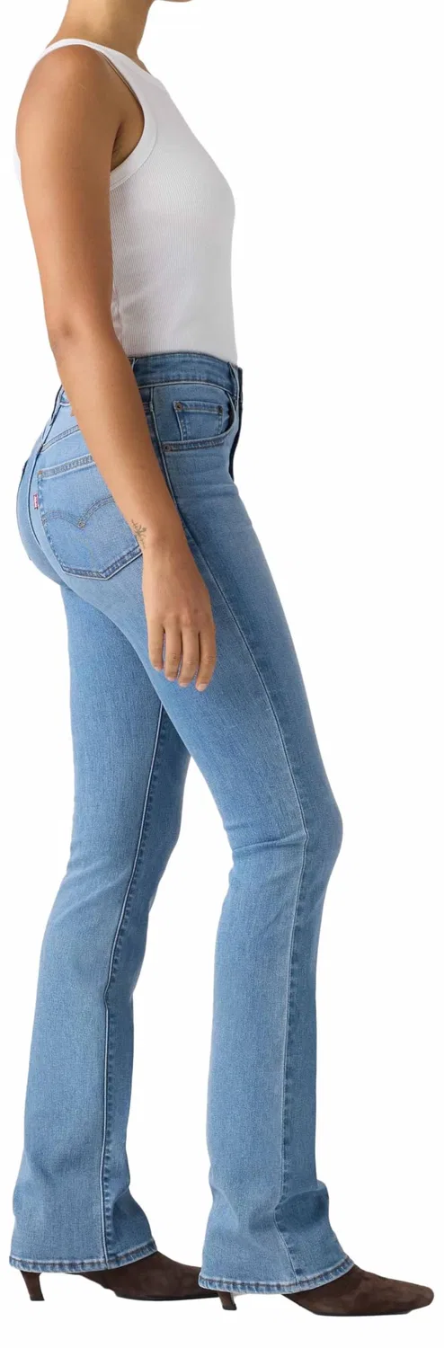 Женские джинсы с высокой посадкой и клешем от колена Levi's, True Blue Mid — фото 2