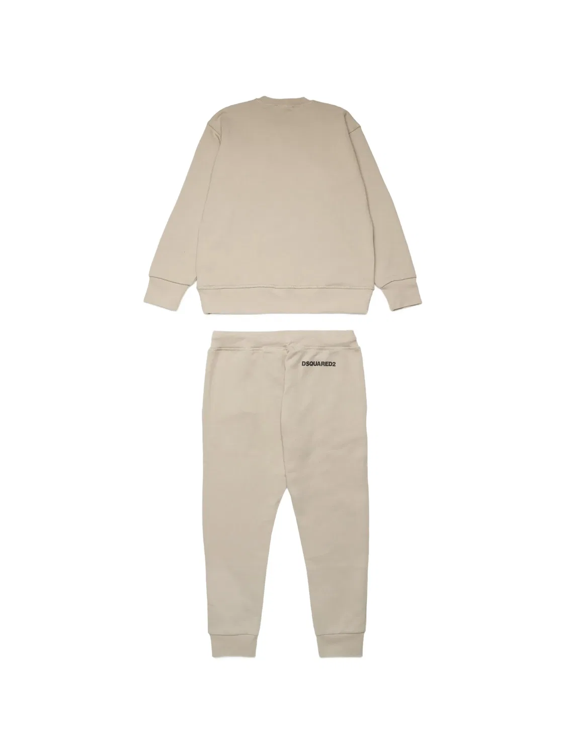 Комплект из топа и брюк с логотипом Dsquared2 Kids, нейтральные цвета — фото 2