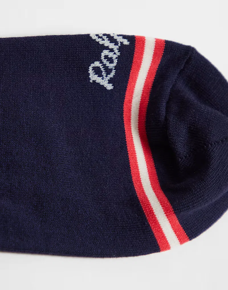 Носки Polo Ralph Lauren с логотипом медведя, темно-синие — фото 3
