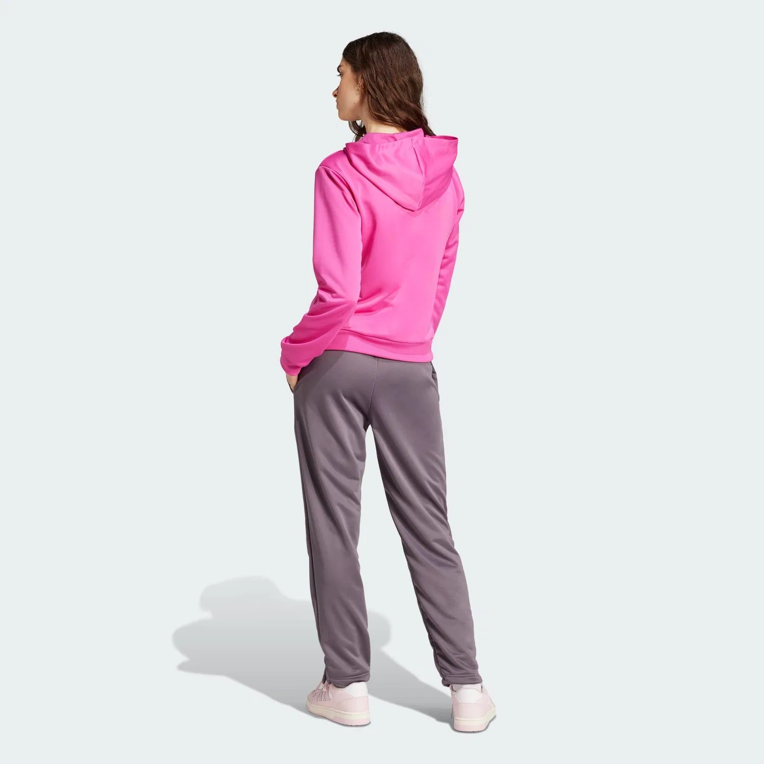 Мужской спортивный костюм из футера Essentials Linear Adidas, Rosa / Grau / Magentapink — фото 3